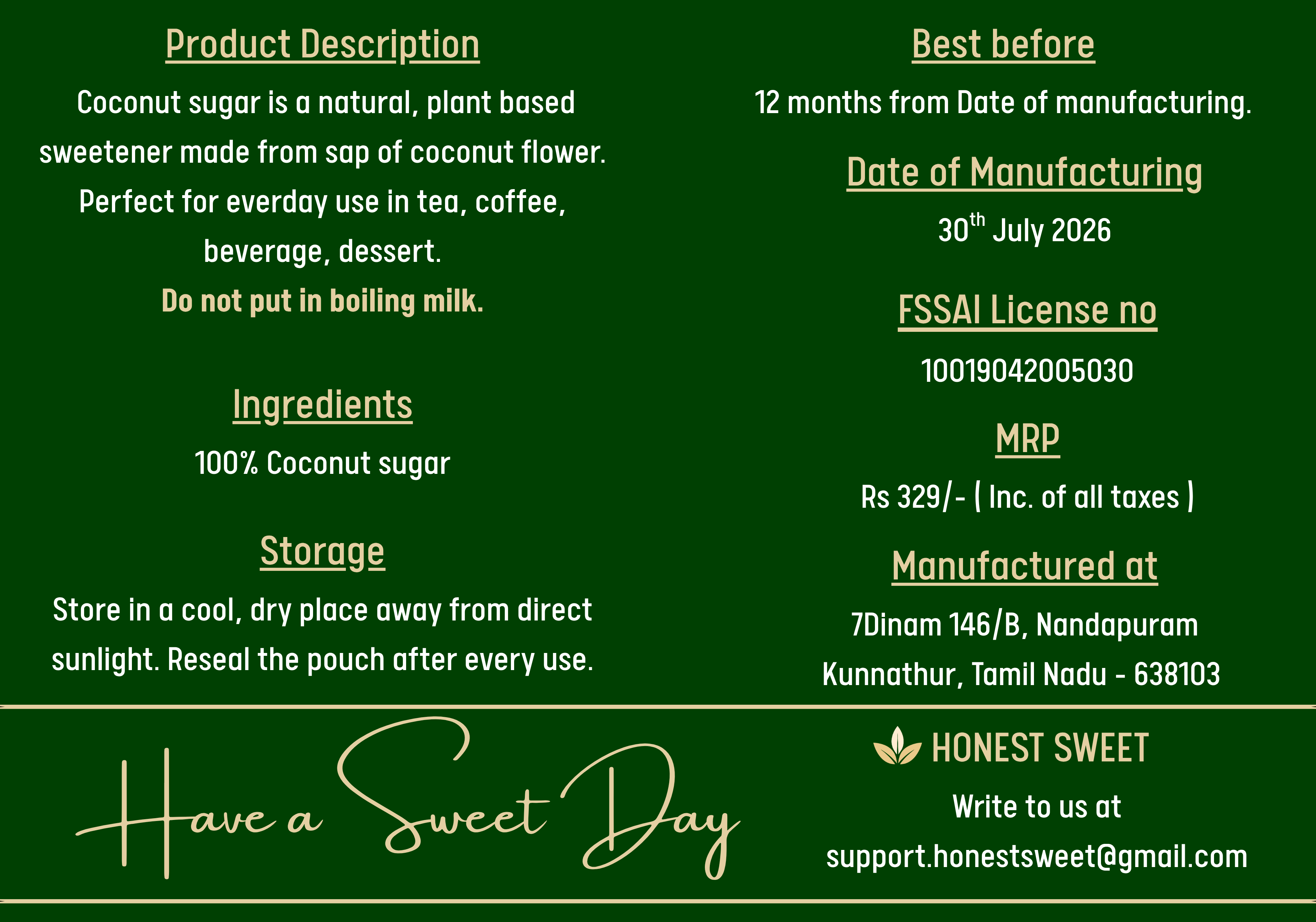 Coconut Sugar